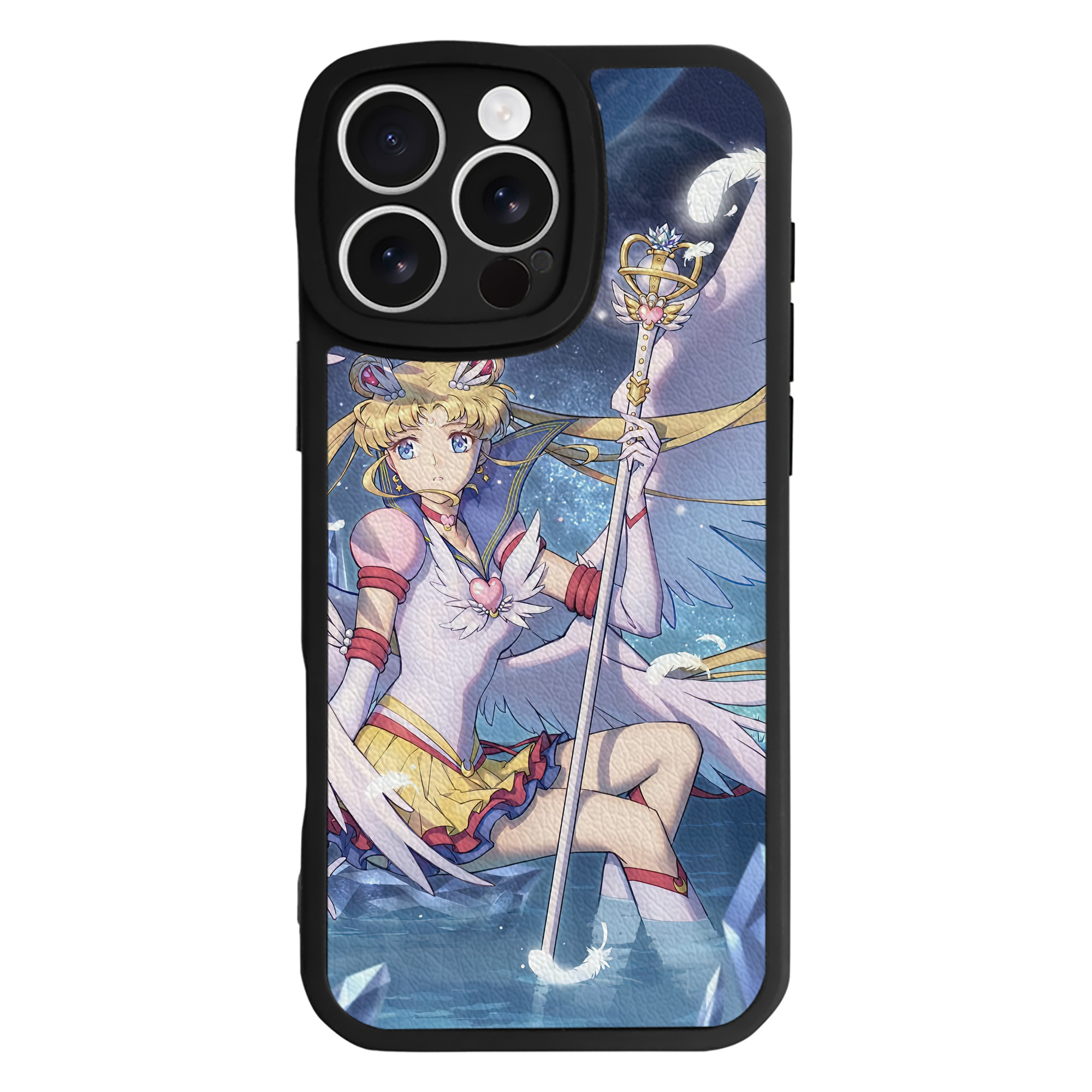 （画像用） 美少女戦士セーラームーン Sailor Moon 【iPhone 16シリーズ対応】シリコンスマホケース（レザー調） 材質：シリコン